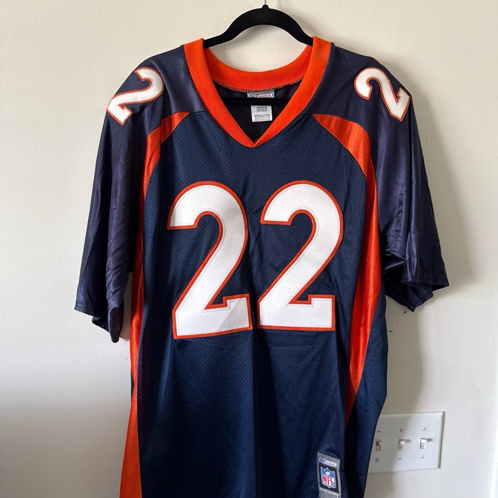 Reebok Navy and Orange Men's Jersey